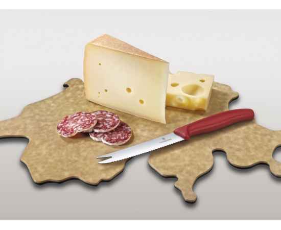 Набор VICTORINOX Swiss Map: нож для сыра и колбасы Swiss Classic 11 см + разделочная доска Epicurean, изображение 2