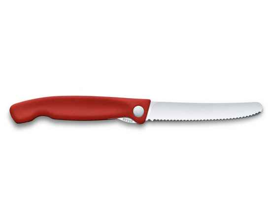 Набор VICTORINOX Swiss Classic: складной нож для овощей и разделочная доска, красная рукоять, изображение 3