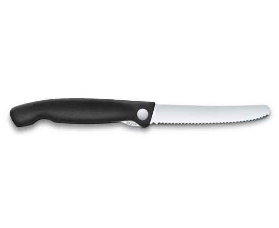 Набор VICTORINOX Swiss Classic: складной нож для овощей и разделочная доска, чёрная рукоять, изображение 3