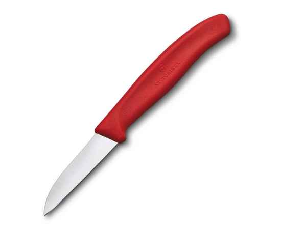 Нож для овощей и фруктов VICTORINOX SwissClassic с прямым лезвием 6 см, красный, изображение 3