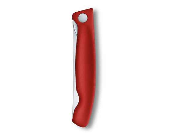 Нож для овощей VICTORINOX SwissClassic, складной, лезвие 11 см с волнистой кромкой, красный, изображение 8