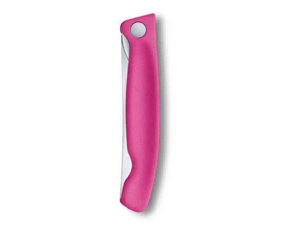 Нож для овощей VICTORINOX SwissClassic, складной, лезвие 11 см с волнистой кромкой, розовый, изображение 8