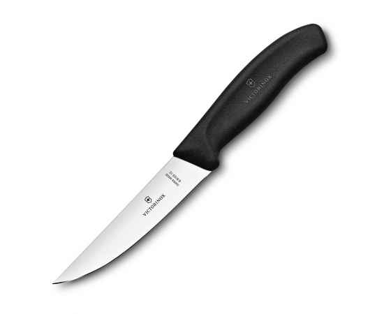 Нож разделочный VICTORINOX SwissClassic с узким прямым лезвием 12 см, чёрный, изображение 3