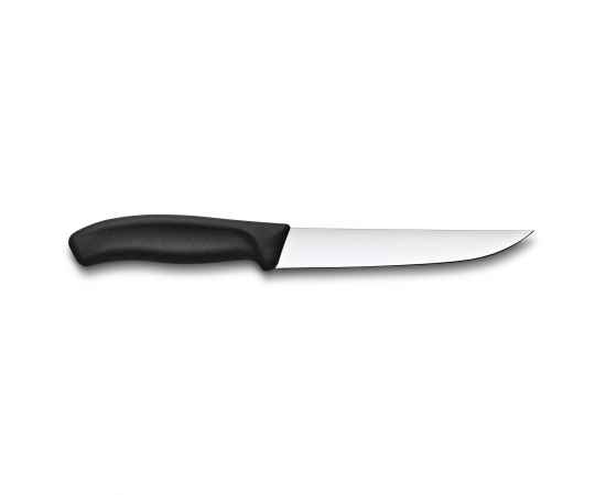 Нож разделочный VICTORINOX SwissClassic с узким прямым лезвием 15 см, чёрный, изображение 2