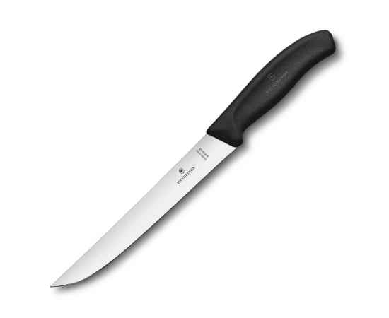 Нож разделочный VICTORINOX SwissClassic с узким прямым лезвием 18 см, чёрный, изображение 3