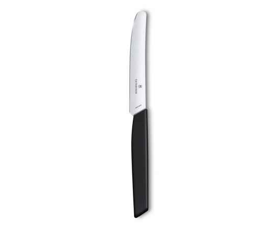 Нож столовый VICTORINOX Swiss Modern, лезвие 11 см с прямой кромкой, чёрный, изображение 2