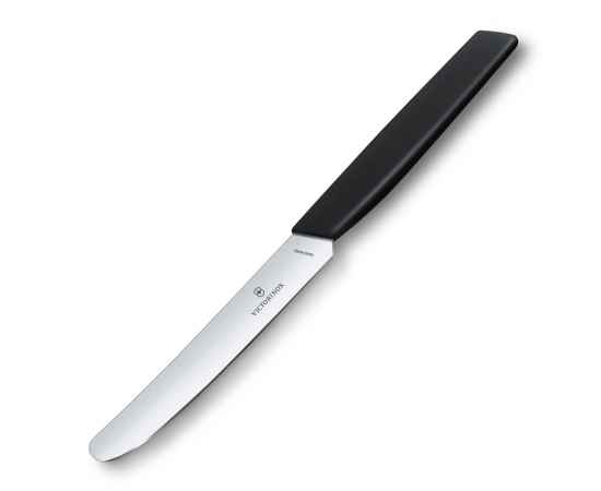 Нож столовый VICTORINOX Swiss Modern, лезвие 11 см с прямой кромкой, чёрный, изображение 3