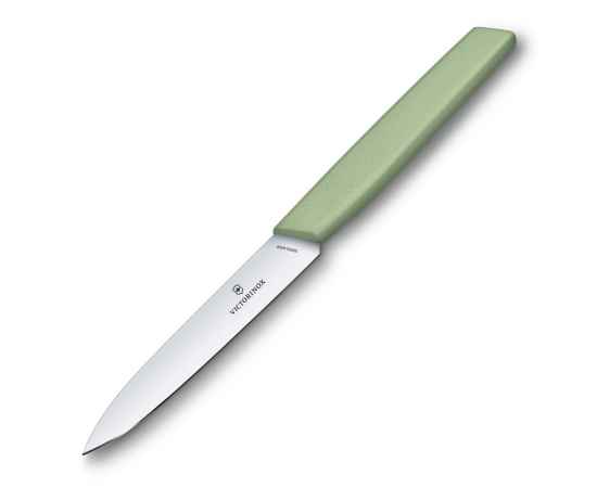 Нож для овощей VICTORINOX Swiss Modern, 10 см, нержавеющая сталь / синтетический материал, зелёный, изображение 3