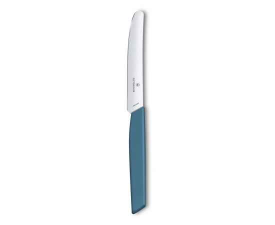 Нож столовый VICTORINOX Swiss Modern, лезвие 11 см с прямой кромкой, васильково-синий, изображение 2