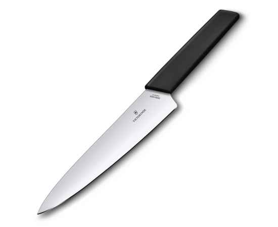 Нож разделочный VICTORINOX Swiss Modern, 19 см, нержавеющая сталь / синтетический материал, чёрный, изображение 3