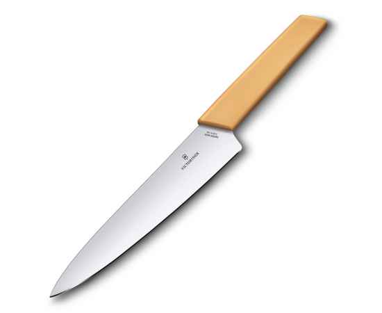 Нож разделочный VICTORINOX Swiss Modern, 19 см, нержавеющая сталь / синтетический материал, медовый, изображение 3