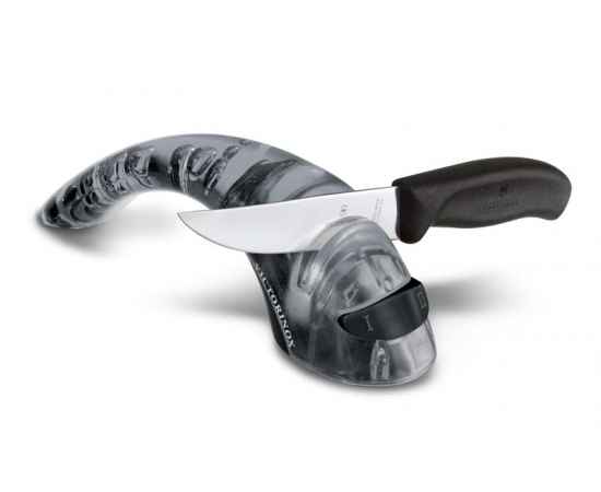Точилка VICTORINOX для кухонных ножей, с 2 керамическими дисками, 205x55x65 мм, чёрная, изображение 2