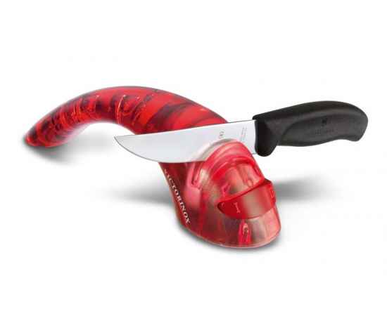 Точилка VICTORINOX для кухонных ножей, с 2 керамическими дисками,  205x55x65 мм, красная, изображение 2