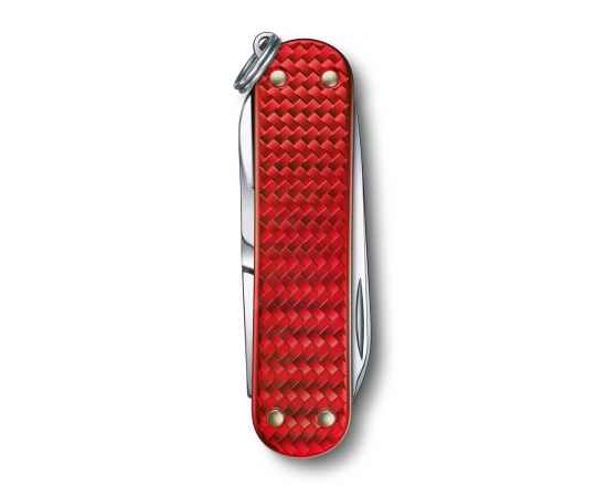 Нож-брелок VICTORINOX Classic SD Precious Alox 'Iconic Red', 58 мм, 5 функций, красный, изображение 3