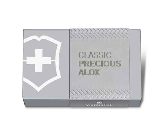 Нож-брелок VICTORINOX Classic SD Precious Alox 'Infinite Grey', 58 мм, 5 функций, серый, изображение 4