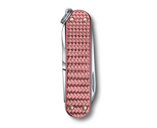 Нож-брелок VICTORINOX Classic SD Precious Alox 'Gentle Rose', 58 мм, 5 функций, розовый, изображение 3