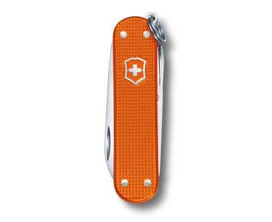 Нож-брелок VICTORINOX Classic Alox LE 2021, 58 мм, 5 функций, алюминиевая рукоять, оранжевый, изображение 2