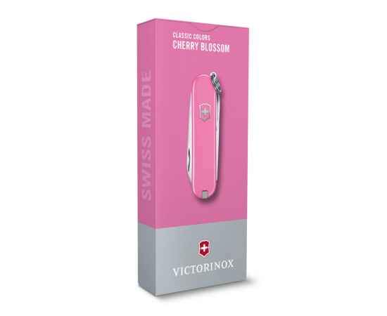 Нож-брелок VICTORINOX Classic SD Colors 'Cherry Blossom', 58 мм, 7 функций, розовый, изображение 4