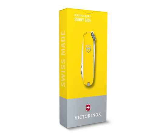 Нож-брелок VICTORINOX Classic SD Colors 'Sunny Side', 58 мм, 7 функций, жёлтый, изображение 4