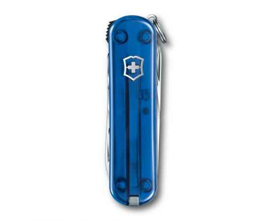 Нож-брелок VICTORINOX NailClip 580, 65 мм, 8 функций, полупрозрачный синий, изображение 2