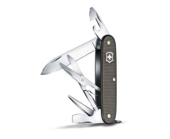 Нож перочинный VICTORINOX Pioneer X Alox LE 2022, 93 мм, 9 функций, алюминиевая рукоять, серый, изображение 2