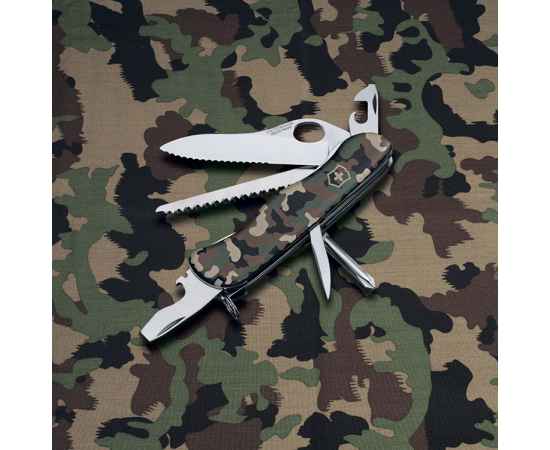Нож перочинный VICTORINOX Trailmaster One Hand, 111 мм, 12 функций, с фиксатором лезвия, камуфляж, изображение 2