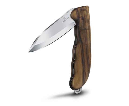 Нож охотника VICTORINOX Hunter Pro Wood 130 мм, 2 функции, с фиксатором, рукоять из орехового дерева, изображение 2