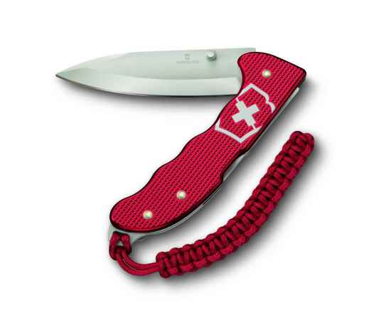 Нож охотника VICTORINOX Evoke Alox 130 мм, 5 функций, с фиксатором лезвия, красный