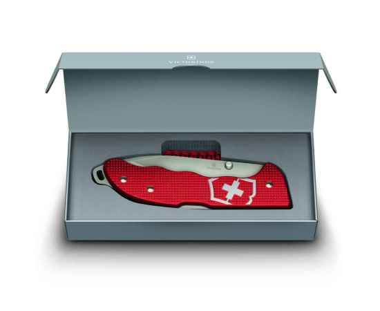 Нож охотника VICTORINOX Evoke Alox 130 мм, 5 функций, с фиксатором лезвия, красный, изображение 8
