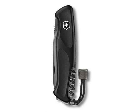 Нож перочинный VICTORINOX RangerGrip 55 Onyx Black, 130 мм, 12 функций, с фиксатором лезвия, чёрный, изображение 3
