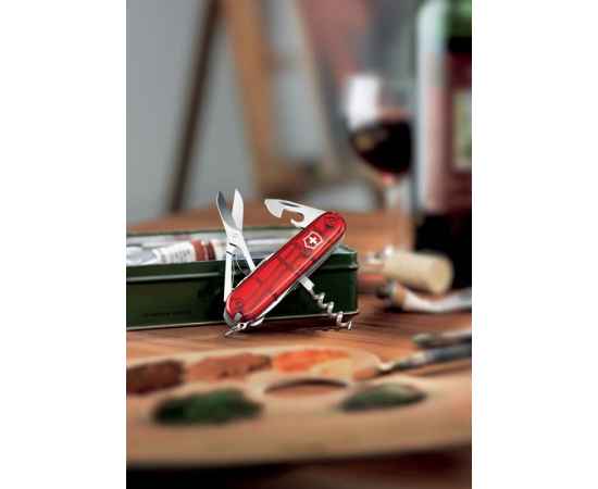 Нож перочинный VICTORINOX Climber, 91 мм, 14 функций, полупрозрачный красный, изображение 3