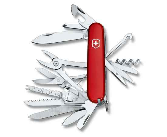 Нож перочинный VICTORINOX Swiss Champ, 91 мм, 33 функции, красный, изображение 2