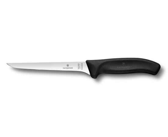 Нож обвалочный VICTORINOX SwissClassic, гибкое лезвие 15 см, чёрный, в картонном блистере, изображение 2