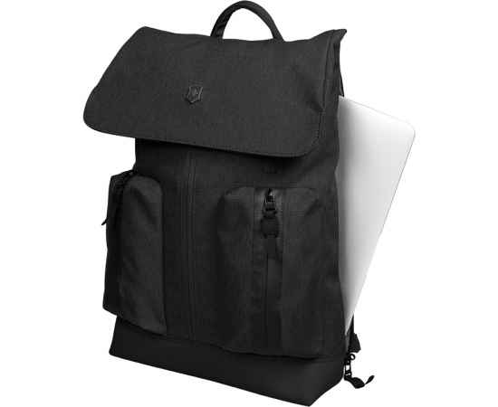 Рюкзак VICTORINOX Altmont Classic Flapover Laptop 15'', чёрный, полиэфирная ткань, 28x14x43 см, 13 л, изображение 4