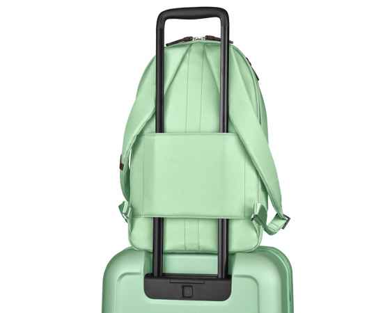 Рюкзак VICTORINOX Victoria Classic Business Backpack, мятный, нейлон/кожа/микрозамша, 27x21x41 см, изображение 8