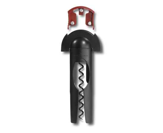 Штопор VICTORINOX с ножом для снятия фольги, сталь с тефлоновым покрытием, чёрный, изображение 2