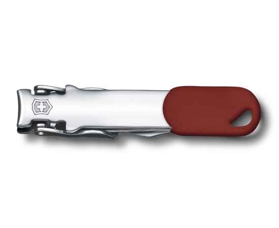Книпсер VICTORINOX с отверстием для шнурка, сталь, красный, в блистере, изображение 6