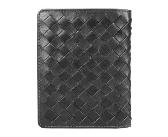 Портмоне для кредитных карт Mano 'Don Luca', натуральная кожа в черном цвете, 8,5 х 11 см, изображение 4