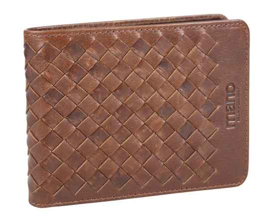 Бумажник Mano 'Don Luca', натуральная кожа в коньячном цвете, 12,5 х 9,7 см, изображение 2