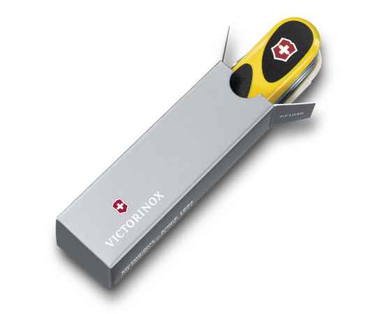 Нож перочинный VICTORINOX EvoGrip 18, 85 мм, 15 функций, жёлтый с чёрными вставками, изображение 3
