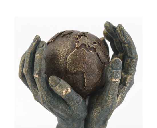 Скульптура 'Мир в твоих руках', бронзовый, Цвет: бронзовый, изображение 3