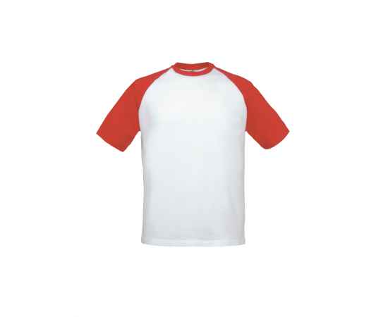 Футболка детская Base-Ball/kids, белый с красным, Цвет: белый с красным, изображение 2