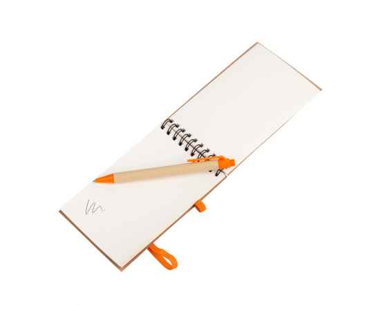 Блокнот с ручкой 'Papyrus', оранжевый, Цвет: оранжевый, изображение 2