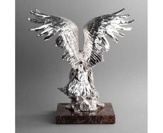 Скульптура 'Орел', серебристый, Цвет: серебристый, изображение 4