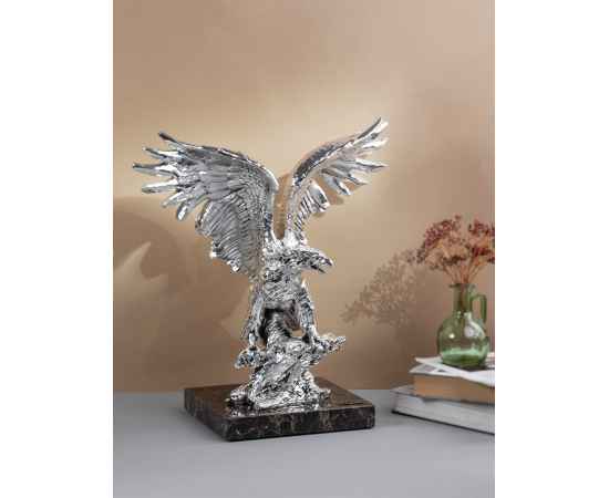 Скульптура 'Орел', серебристый, Цвет: серебристый, изображение 2