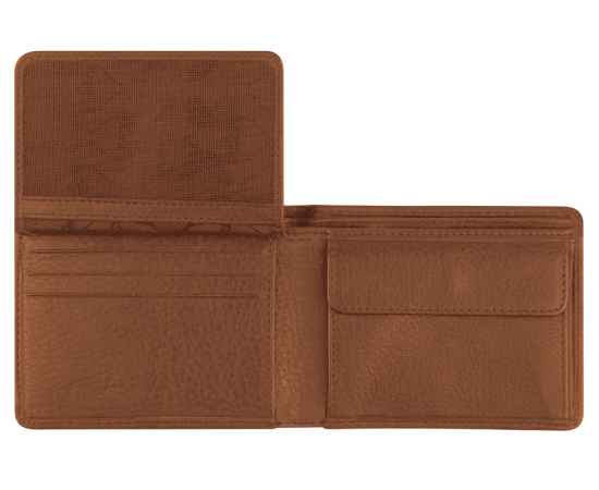 Бумажник Mano 'Don Montez', натуральная кожа в коньячном цвете, 11 х 8,4 см, изображение 5