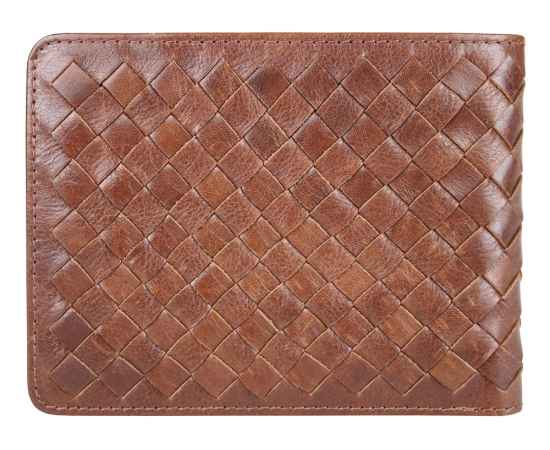 Бумажник Mano 'Don Luca', натуральная кожа в коньячном цвете, 12,5 х 9,7 см, изображение 4