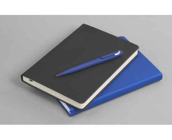 Ручка шариковая 'Saturn' покрытие soft touch, темно-синий с серебристым, Цвет: темно-синий с серебристым, изображение 3