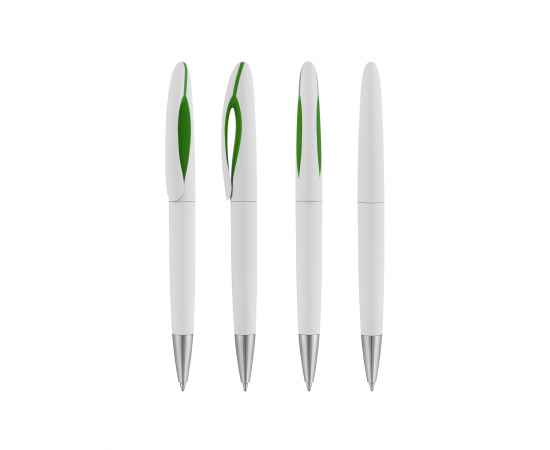 Ручка шариковая 'Sophie', белый с зеленым, Цвет: белый с зеленым, изображение 3