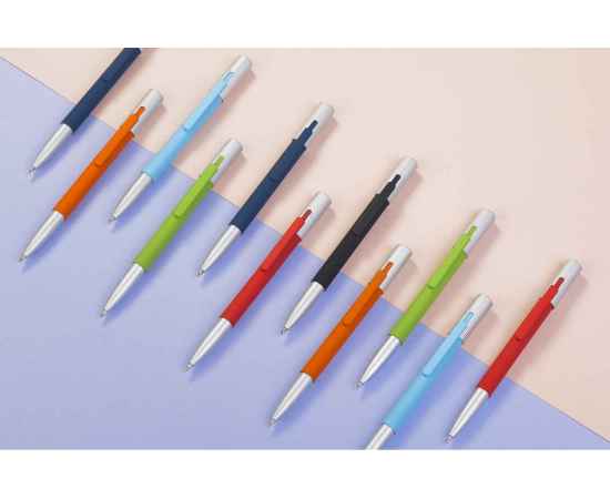 Ручка шариковая 'Clas', покрытие soft touch, темно-синий, Цвет: темно-синий, изображение 2